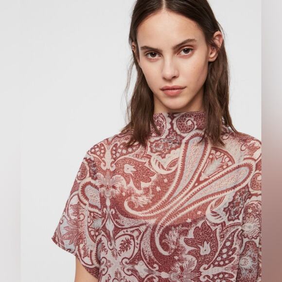 All Saints Giulia Scarf Dress Size S - Picture 3 of 12